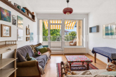Wohnzimmer_2_EDIT - Vermietete 2-Zimmer-Wohnung mit Loggia & Tiefgarage-Stellpaltz im beliebten Leipzig-Plagwitz