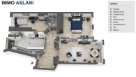 Grundriss - Großzügige 3-Zimmer-Wohnung mit Balkon, Abstellraum & Gartenmitnutzung