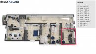 Grundriss_1.OG - Exklusives Büro in denkmalgeschützter Villa nahe Romanplatz mit Gartenblick und Gemeinschaftsküche