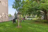 Garten - Über den Dächern von Leipzig-Schönefeld – bezugsfreie 2-Zimmer-Wohnung