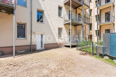 Außenansicht_Innenhof_1 - Solide Kapitalanlage im Leipziger Osten: Vermietete 1-Zimmer-Wohnung mit Balkon
